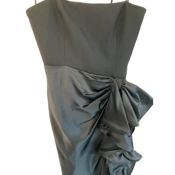 Cinq a Sept Drina Gown in Black 0 New Womens Long Maxi Satin Dress - Picture 8 of 17